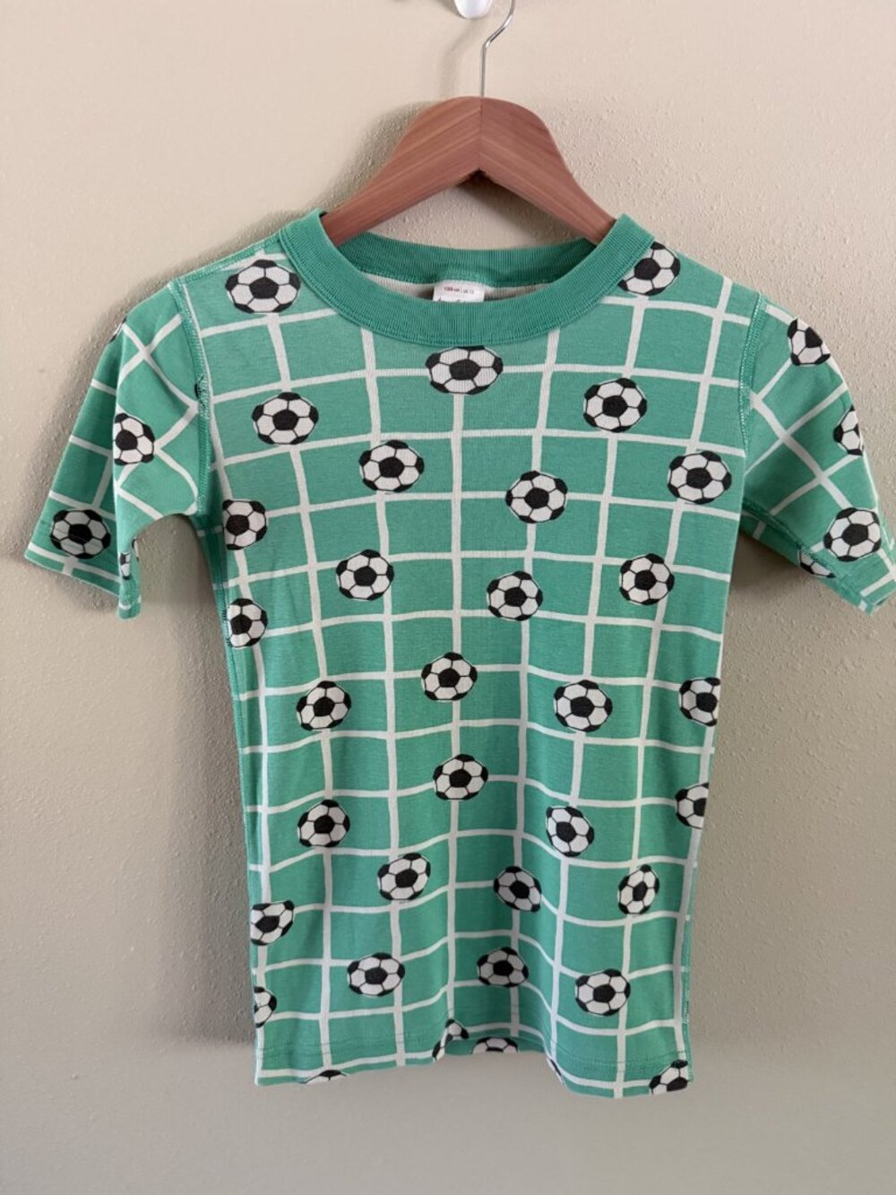 Hanna Andersson Soccer Short John Pajamas Organic Cotton 150 cm US 12
